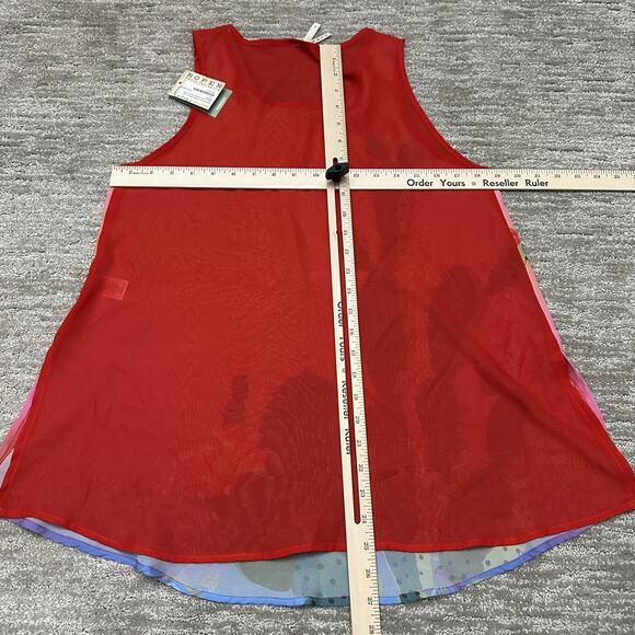 Roper Tank Top Womens Medium Cactus Sunrise Western Sleeveless Pink Ombre Floral - Picture 10 of 10